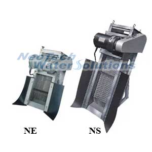 NE and NS Model of Mechanical Bar Screen -The NE/NS -series is a front screen type 
					            automatic bar screen designed for screening wastewater. It is fully constructed from 304 stainless steel. 